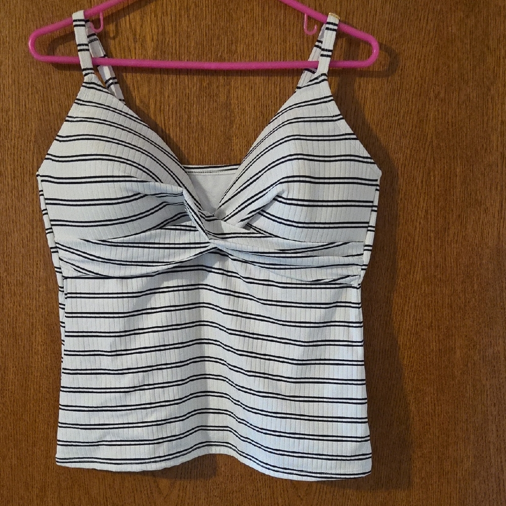 Striped Black and White Tank Top